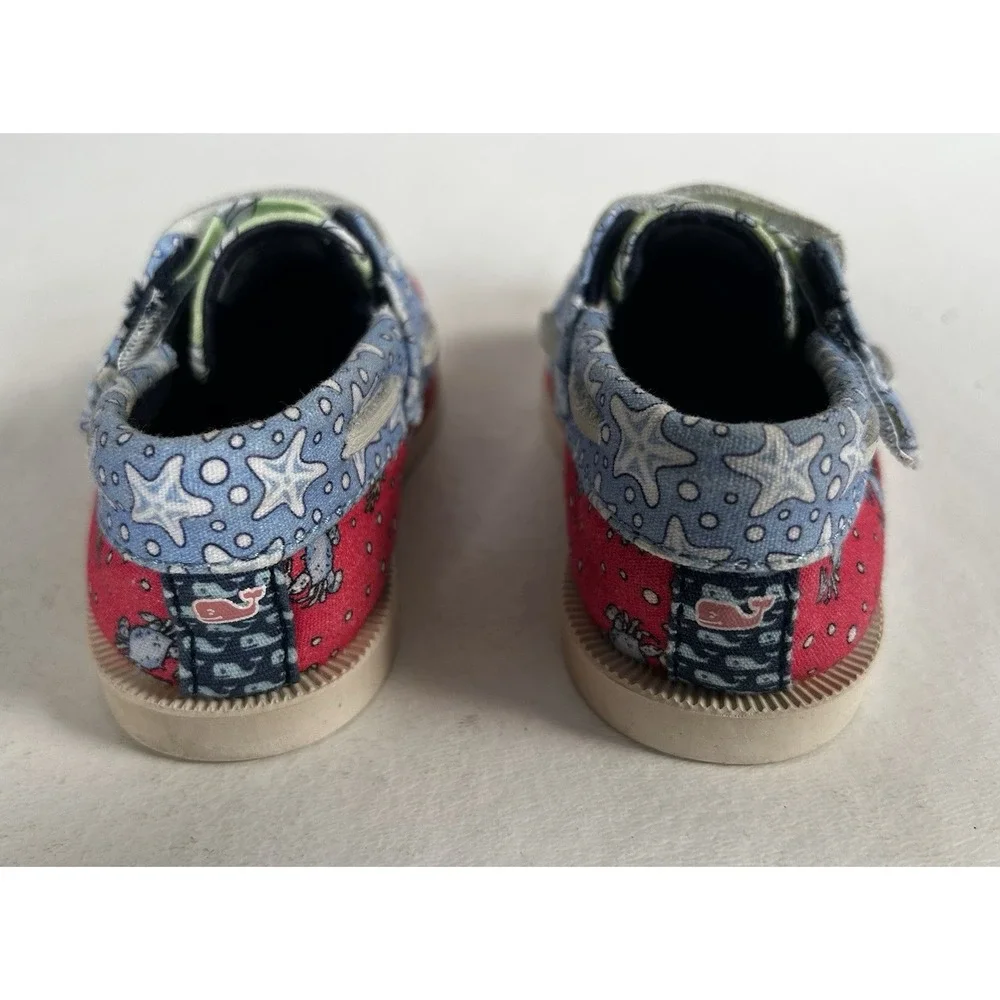 NIB Sperry Vineyard Vines Crib JR VV Girls Patchwork Size 2 M Infant Shoes